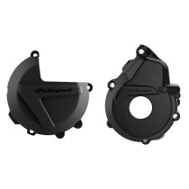 Kit de Protection de carters - Noir - POLISPORT KTM 250 350 EXC-F 2017-2023 Husqvarna 250 350 FE 2019-2023