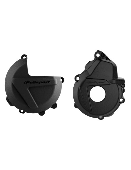 Kit de Protection de carters - Noir - POLISPORT KTM 250 350 EXC-F 2017-2023 Husqvarna 250 350 FE 2019-2023