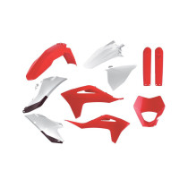 Kit plastiques - Blanc Rouge - POLISPORT Gas Gas EC ECF 2021-2024