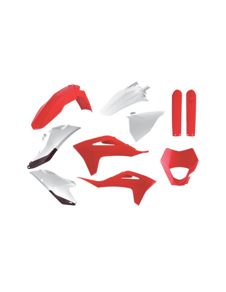 Kit plastiques - Blanc Rouge - POLISPORT Gas Gas EC ECF 2021-2024