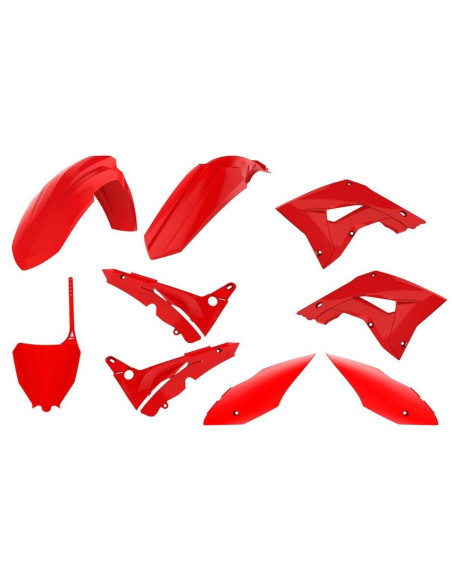 Kit plastiques restylé - Rouge - POLISPORT Honda 125 250 CR 2002-2007 Style CRF 2018