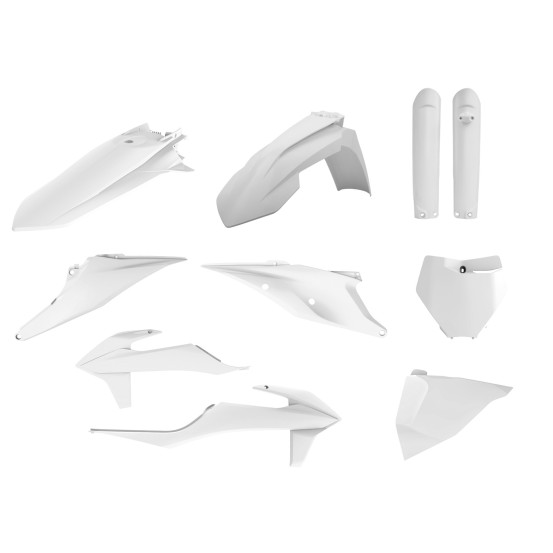 Kit plastiques complet - Blanc - POLISPORT KTM SX SX-F 2019-2022