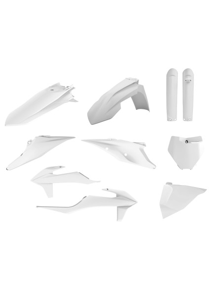 Kit plastiques complet - Blanc - POLISPORT KTM SX SX-F 2019-2022