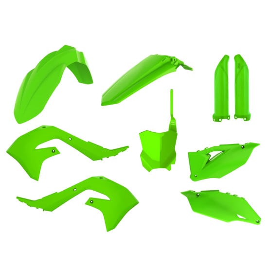 Kit plastiques - Vert Citron - POLISPORT Kawasaki 450 KXF 2019-2022