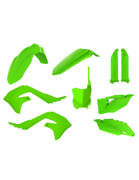 Kit plastiques - Vert Citron - POLISPORT Kawasaki 450 KXF 2019-2022