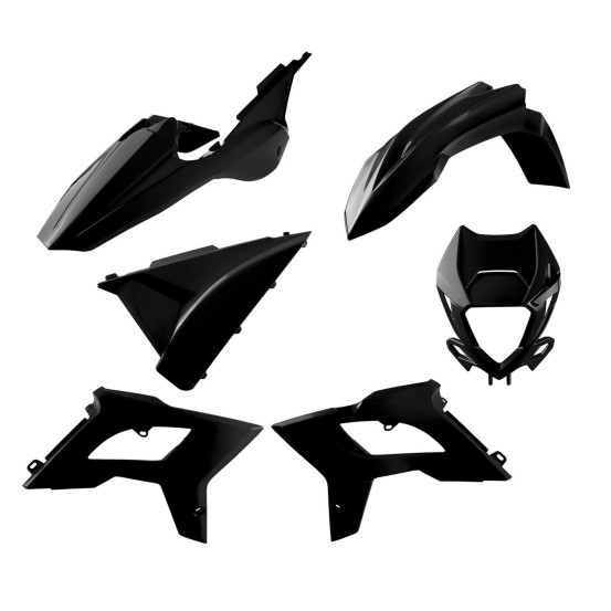 Kit plastique - Noir - POLISPORT Restylé Beta RR 2T-4T 2018-2019