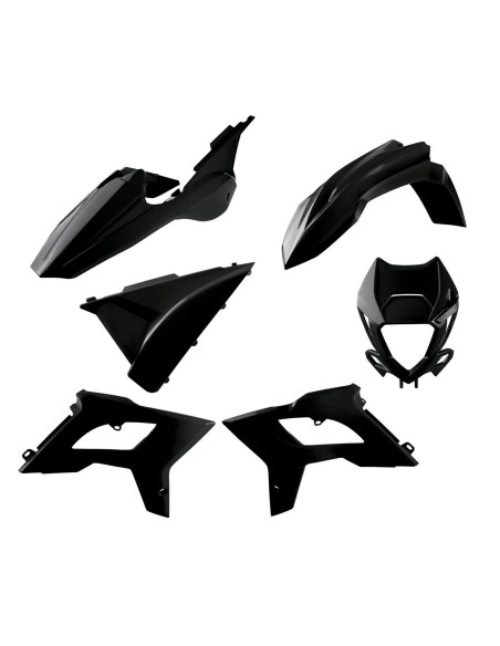 Kit plastique - Noir - POLISPORT Restylé Beta RR 2T-4T 2018-2019