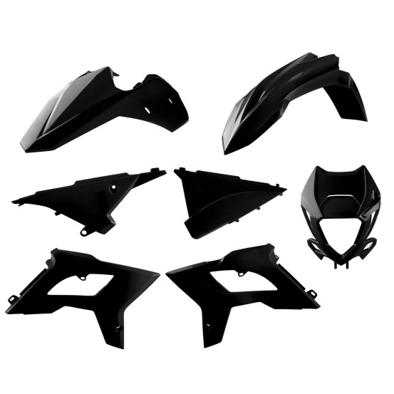 Kit plastiques restylé - Noir - POLISPORT Beta RR 2T 4T 2013-2017