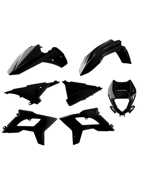 Kit plastiques restylé - Noir - POLISPORT Beta RR 2T 4T 2013-2017