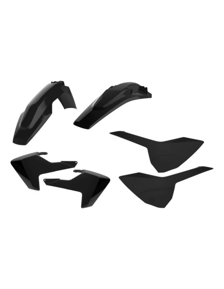 Kit plastiques - Noir - POLISPORT Husqvarna TE FE 2017-2018