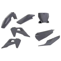 Kit plastiques complet - Gris - POLISPORT Husqvarna 125 TC 250 350 450 FC 2019-2022