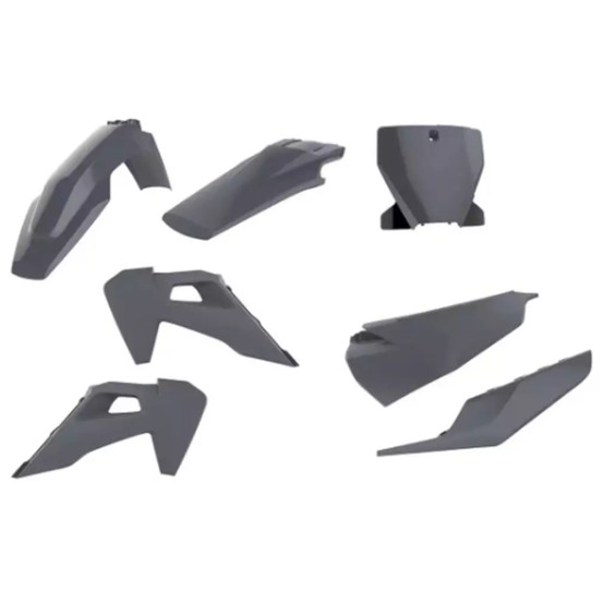 Kit plastiques complet - Gris - POLISPORT Husqvarna 125 TC 250 350 450 FC 2019-2022