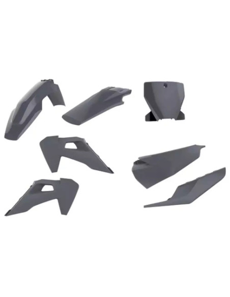 Kit plastiques complet - Gris - POLISPORT Husqvarna 125 TC 250 350 450 FC 2019-2022
