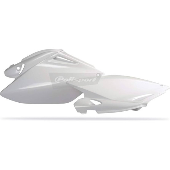 Plaques latérales - Blanc - POLISPORT Honda 250 CRF-R 2006-2009