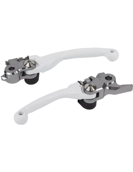 Jeu de leviers - Blanc - POLISPORT Pivot Incassable APT Suzuki 250 450 RM-Z 2005-2023