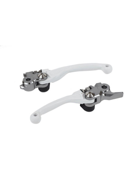 Jeu de leviers - Blanc - POLISPORT Pivot Incassable APT Kawasaki 250 450 KXF 2005-2012