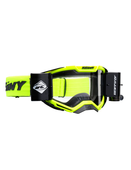 Masque cross Kenny Ventury Phase 3 Roll-off - Jaune Fluo