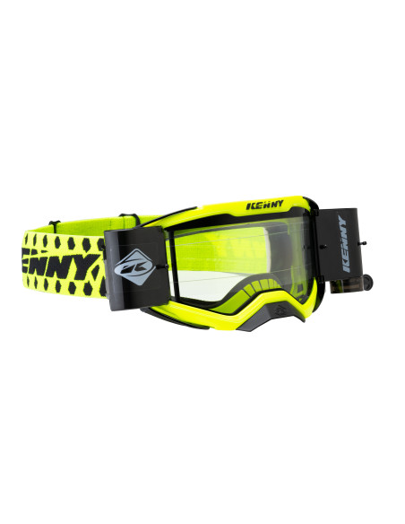 Masque cross Kenny Performance Level 4 Roll off - Jaune Fluo