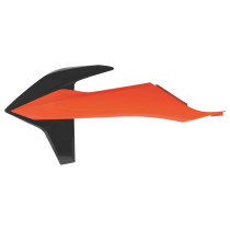 Ouïes de radiateur - Orange Noir - POLISPORT KTM SX SX-F 2019-2022 / EXC EXC-F 2020-2023 2