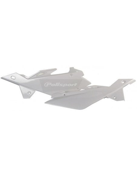 Plaques latérales - Blanc - POLISPORT Husqvarna 125 CR/WR 2006-2008 250 CR/WR 2006-2011 300 WR 2009-2011 TC/TE 2005-2007