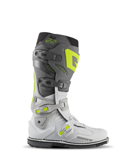 Bottes cross Gaerne SG22 - Gris anthracite Blanc Gris