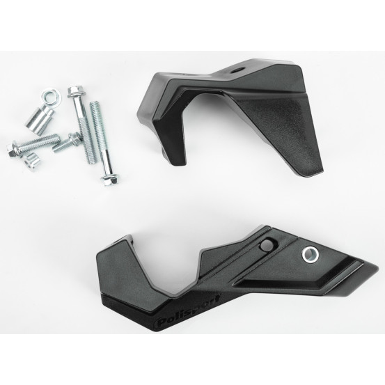 Protections de bas de fourche - Noir - POLISPORT Kawasaki 450 KXF 2019-2026 / 250 KXF 2020-2026