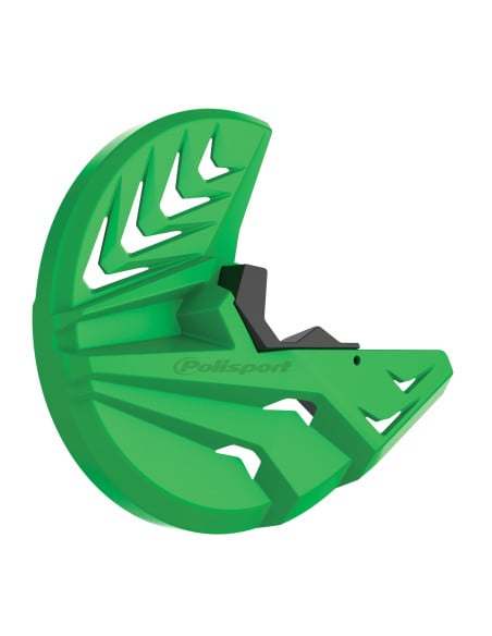 Protection de bas de fourche / disque avant - Vert - POLISPORT Kawasaki 250 450 KXF 2019