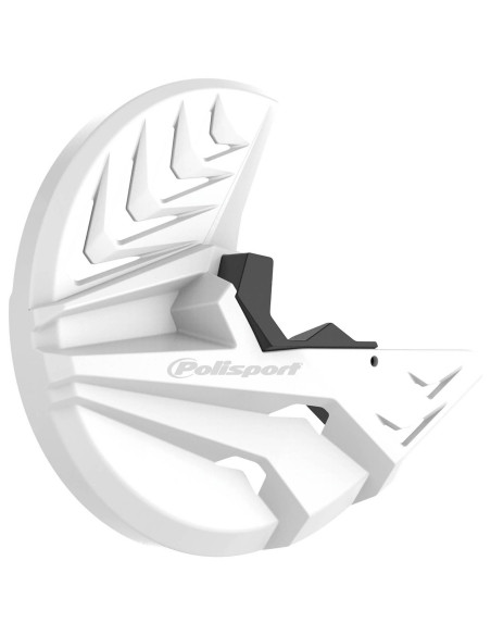 Protection de bas de fourche / disque avant - Blanc - POLISPORT Kawasaki 250 450 KXF 2019