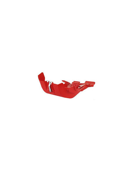 Sabot - Bleu Rouge - POLISPORT Fortress avec protection de bielette Honda 450 CRF-R 2021