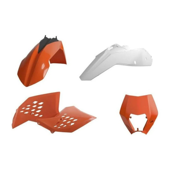 Kit plastiques POLISPORT KTM EXC 125/200/250/300 EXCF 250 EXCR 450/530 2008-2011