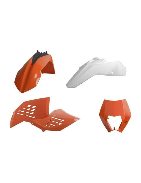 Kit plastiques POLISPORT KTM EXC 125/200/250/300 EXCF 250 EXCR 450/530 2008-2011