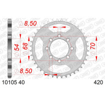 Couronne Acier AFAM 10105