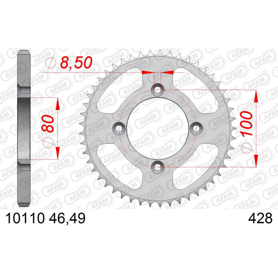 Couronne Acier AFAM 10110