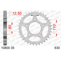 Couronne Acier AFAM 10800