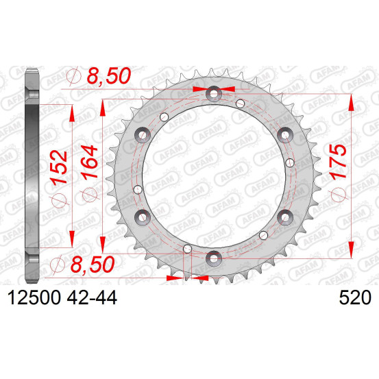 Couronne Acier AFAM 12500