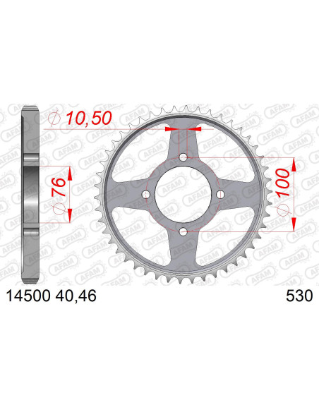 Couronne Acier AFAM 14500