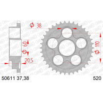 Couronne Acier AFAM 50611