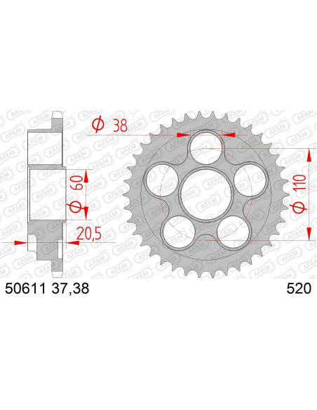 Couronne Acier AFAM 50611