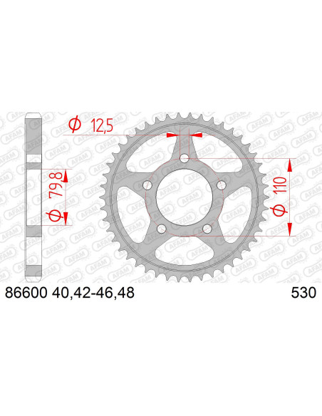 Couronne Acier AFAM 86600