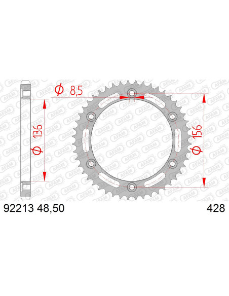 Couronne Acier AFAM 92213