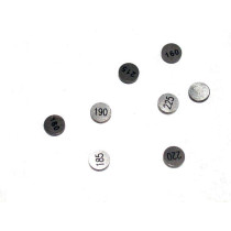 Jeu de 5 pastilles de soupapes HOTCAMS - Diamètre 7,48mm - Epaisseur au choix