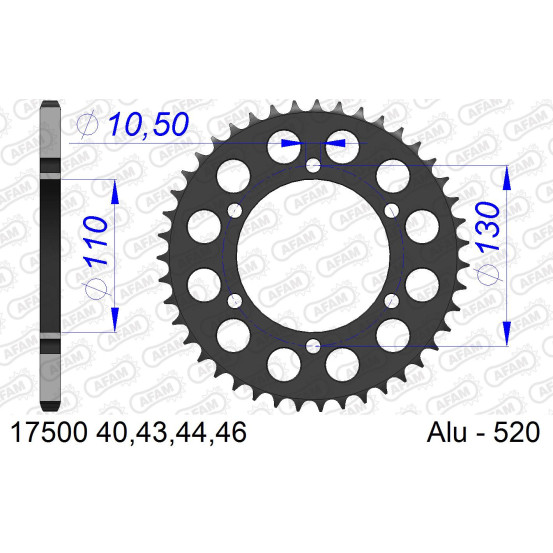 Couronne Alu AFAM 17500