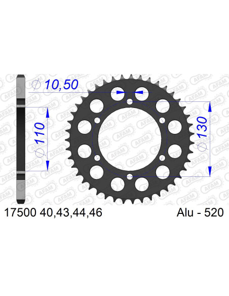 Couronne Alu AFAM 17500