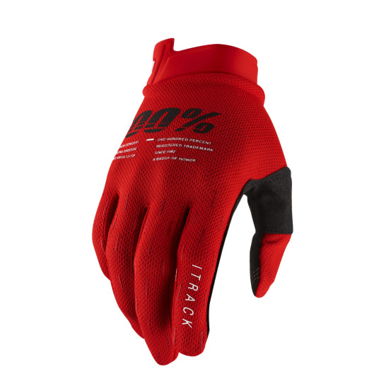 Gants cross 100% Itrack - Rouge