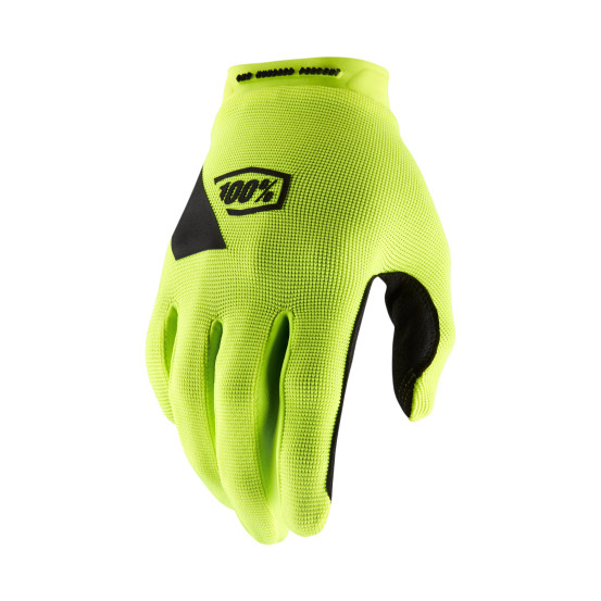 Gants cross 100% Ridecamp - Jaune fluo