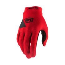 Gants cross 100% Ridecamp - Rouge