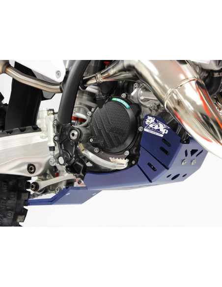 Sabot AXP HUSQVARNA 125 TC 125 2023 - 2024 Bleu avec protection de biellette