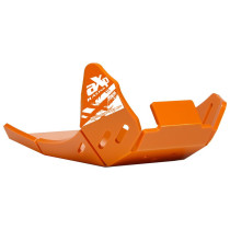 Sabot AXP PEHD 8mm Orange avec protection de biellette KTM 250 300 TBI 2024