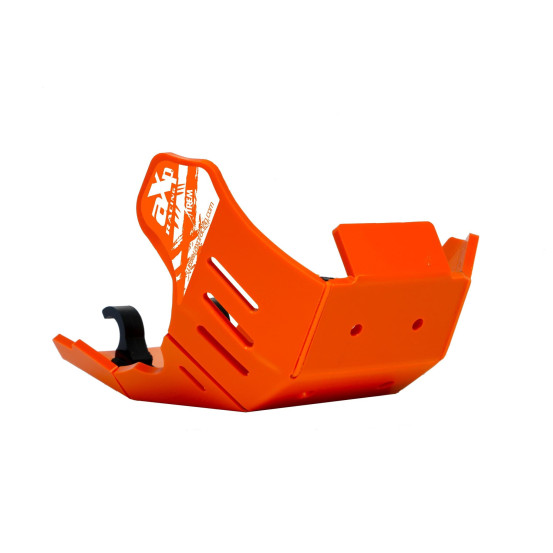 Sabot AXP PEHD 8mm Orange avec protection de biellette KTM 250 350 EXC F 2024