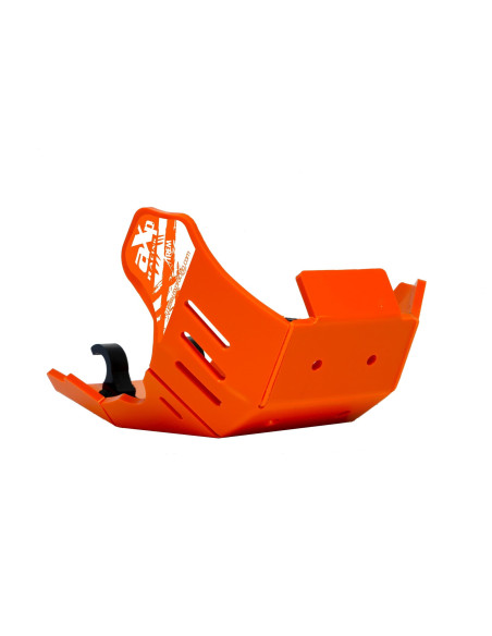 Sabot AXP PEHD 8mm Orange avec protection de biellette KTM 250 350 EXC F 2024